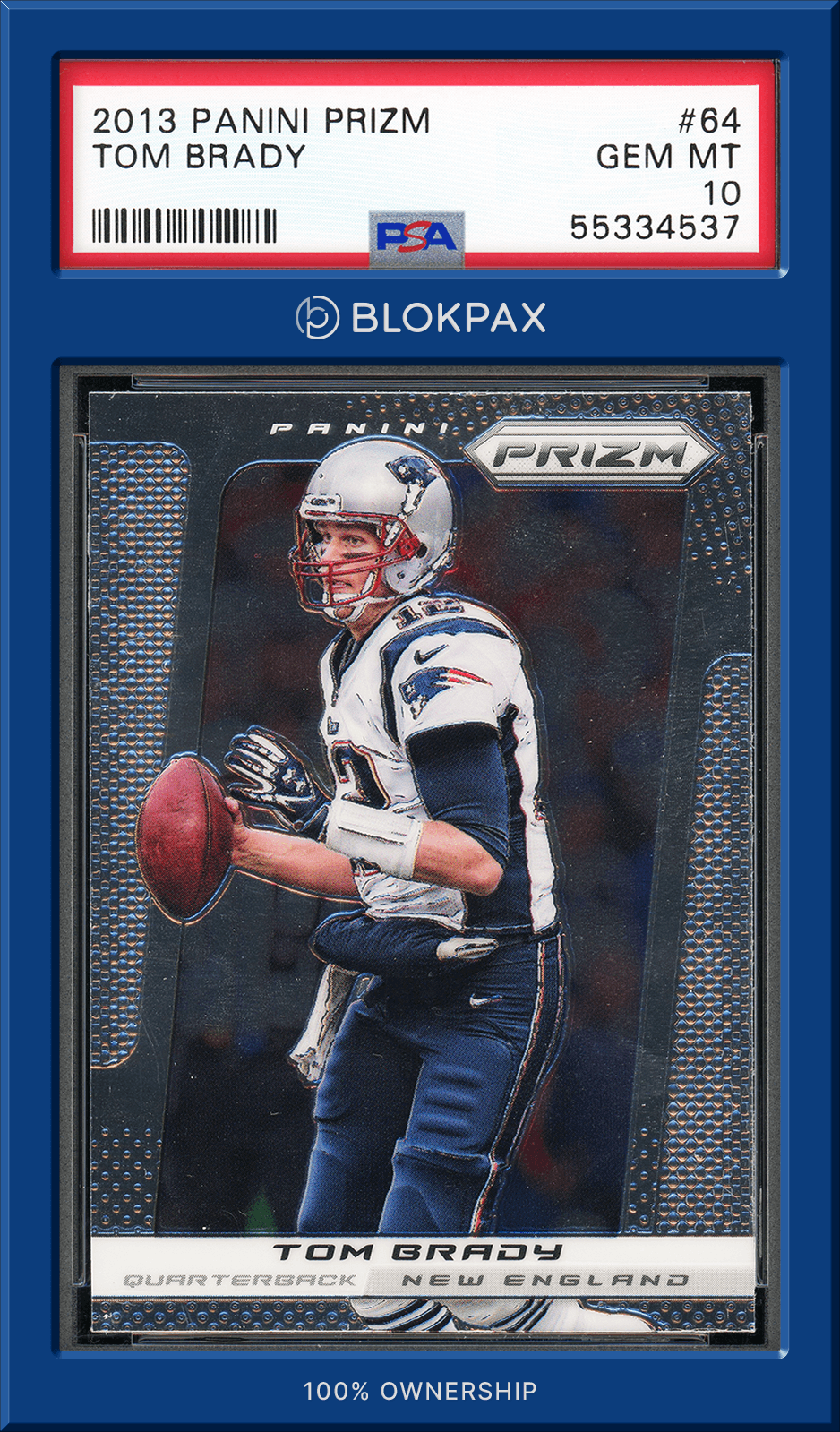 2013 Panini Tom Brady #64 - PSA 10 (Cert: 55334537)