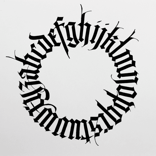 060/365 days practicing - Gothic Textura Quadrata