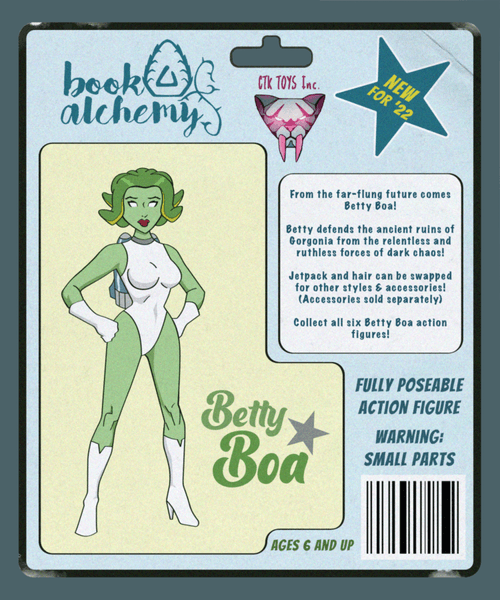 Betty Boa "NEW FOR '22" Action Figure Card Back