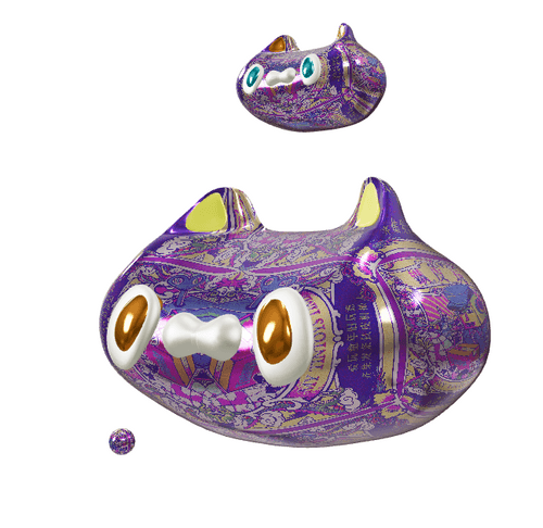 Bubble cat  #012 -Tin toy 