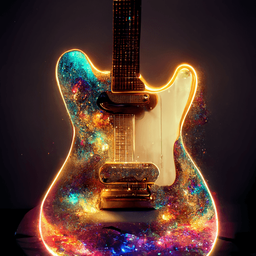 Guitar that plays the sound of the universe