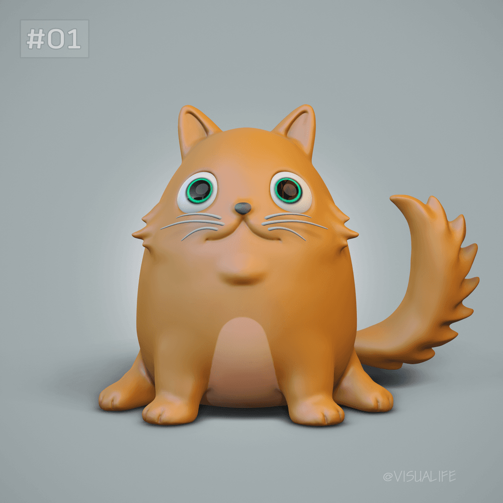 Crypto Cat - Cute 3D animals | OpenSea