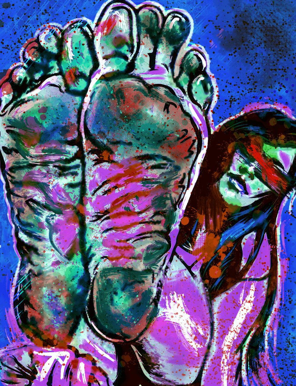 Alien Foot Porn - Wrinkled soles alien version - Foot Fetish Art | OpenSea