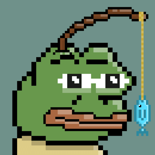 CryptoPunkPepe #117 Fishing Pepe