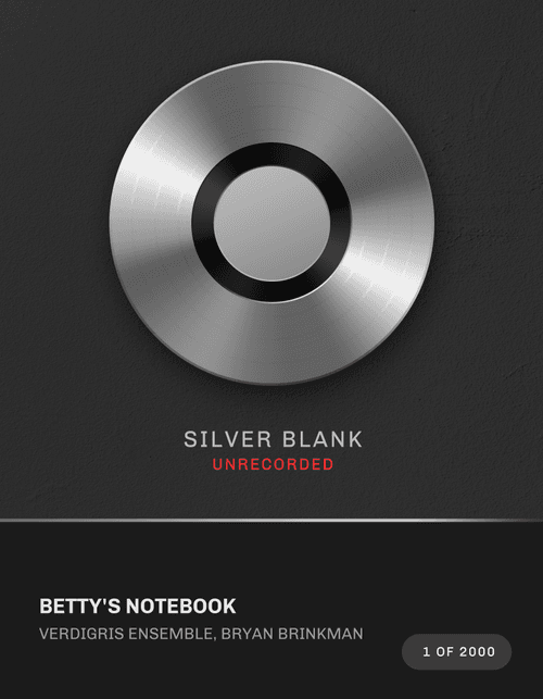Betty's Notebook Silver Blank