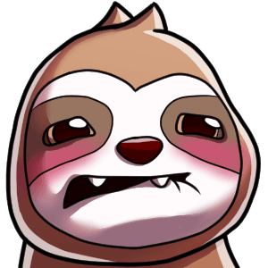 Sally the sloth emote #06 'Erect'