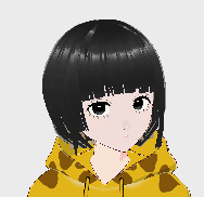 Animal hoodie cute girl-009 3DModel