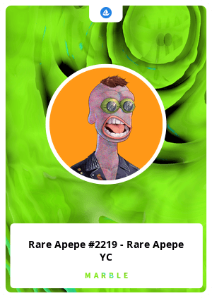 Rare Apepe #2219 - Rare Apepe YC