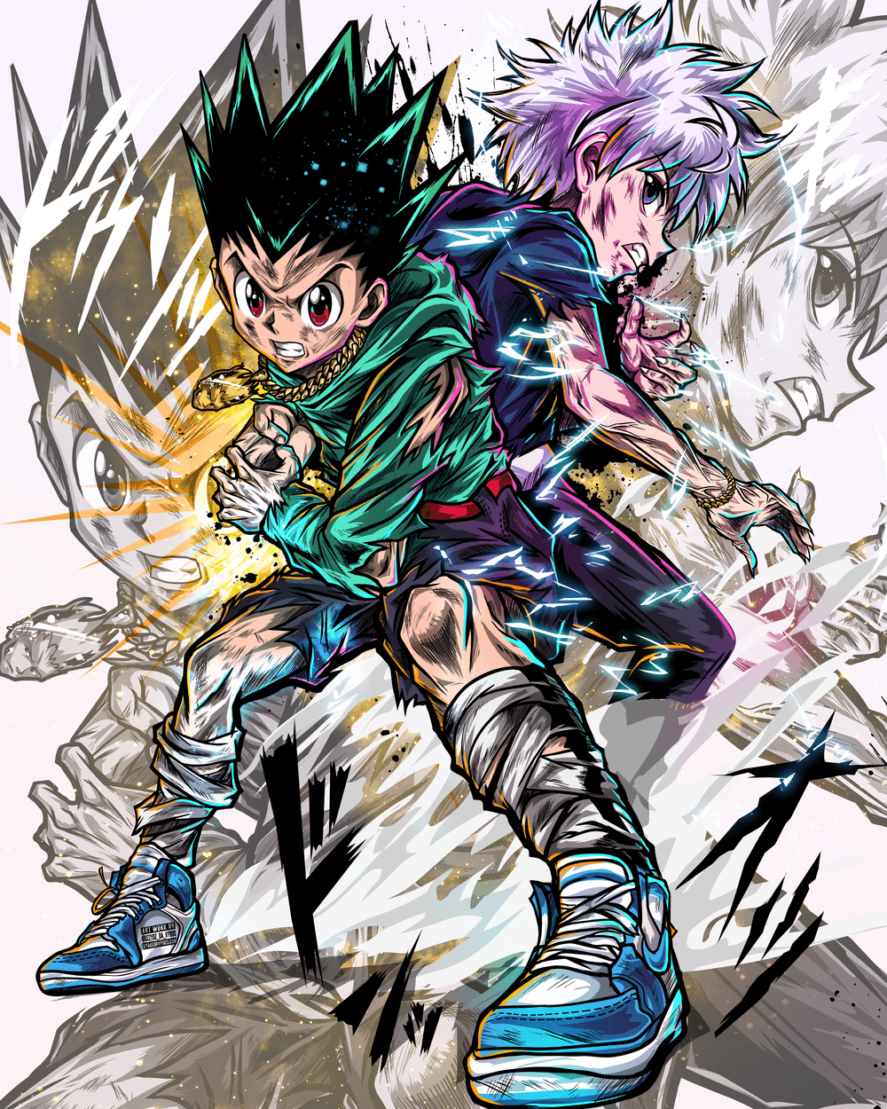 Gon Killua Hunter X Hunter Custom Anime Legendary Nft Heroes Opensea