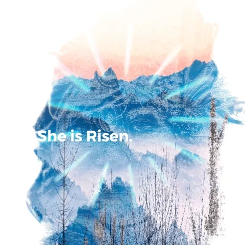 She Rises: is a 1/1 digital GIF artwork of Becoming Greater than what we were 'supposed' to Be