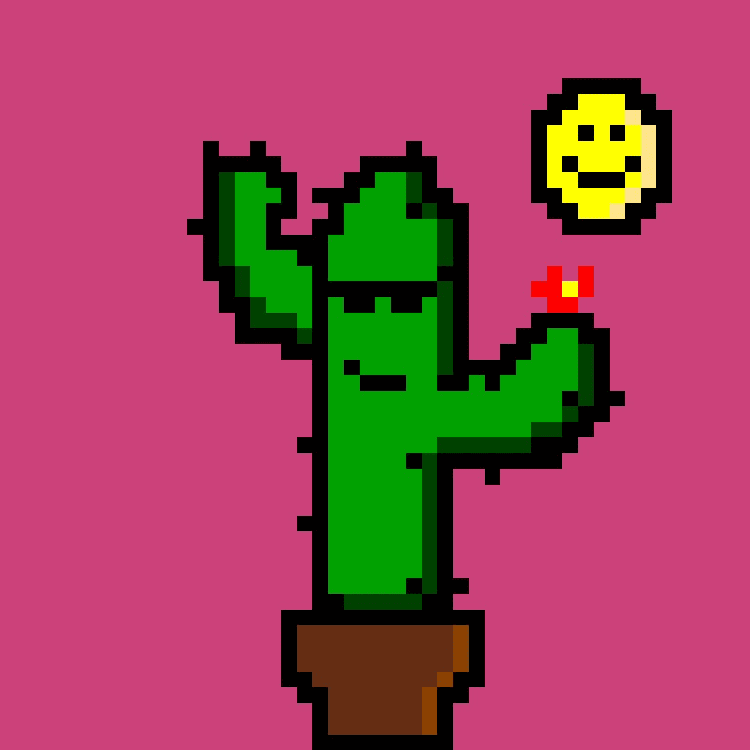 Catchy Cactus 8bit version #006