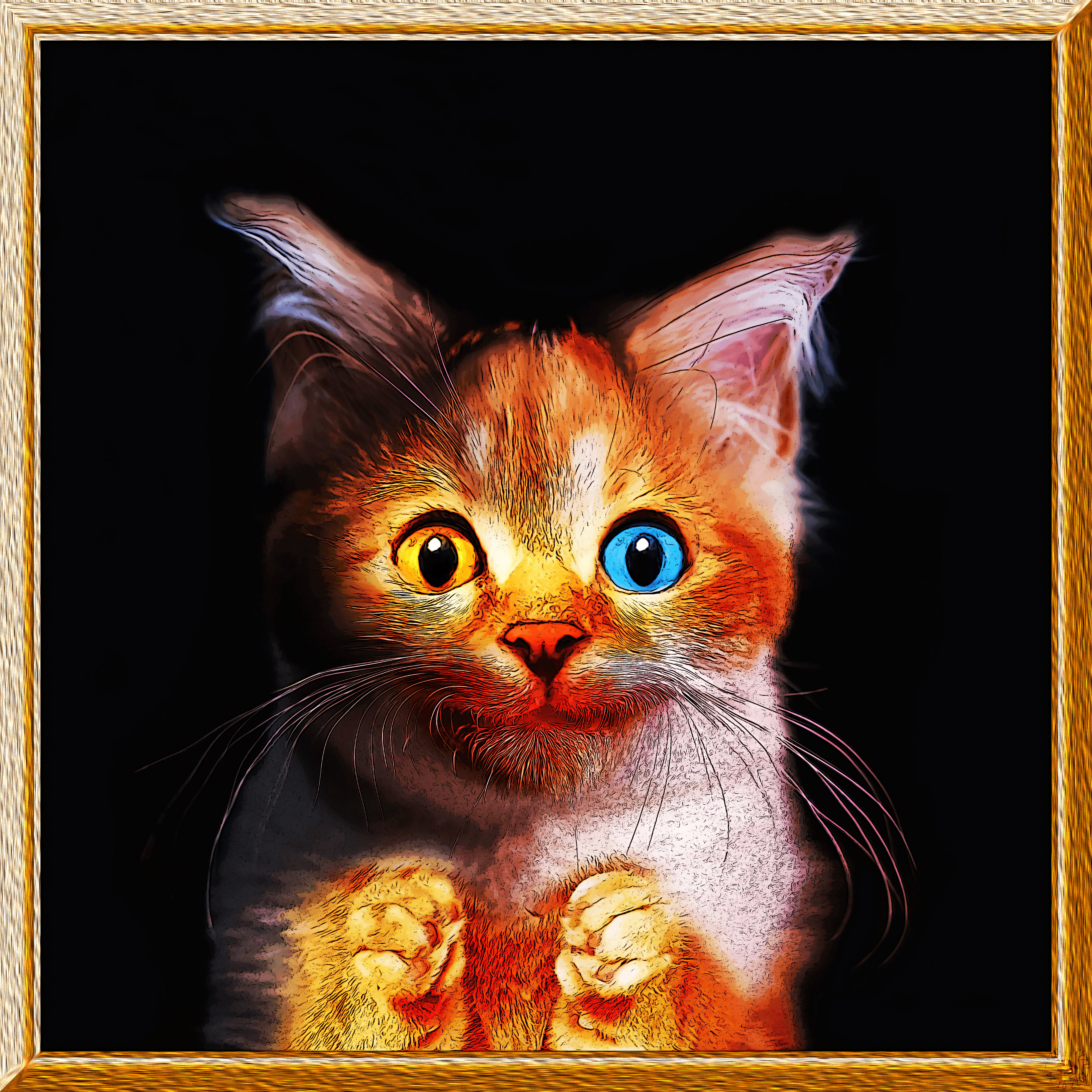 12 TYZU Art Portrait Style Avatars for Cat Abbey