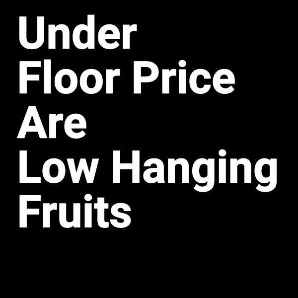 #9 Under Floor Price Are Low Hanging Fruits