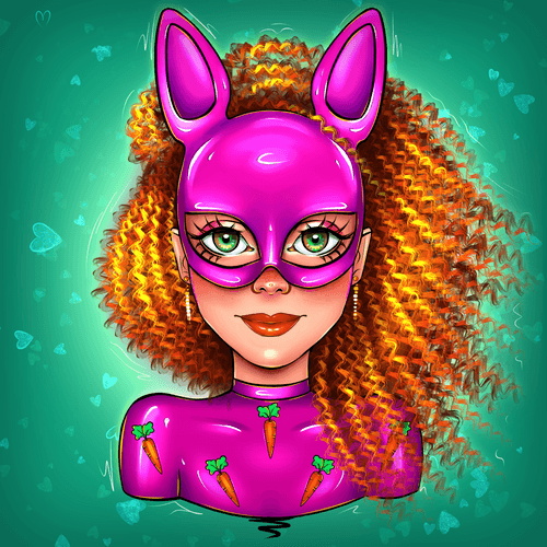 Red-haired rabbit