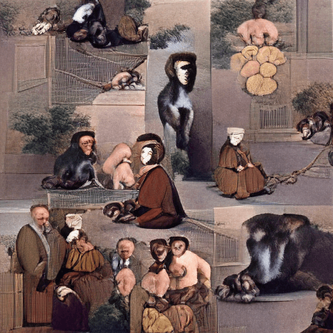 humans and apes