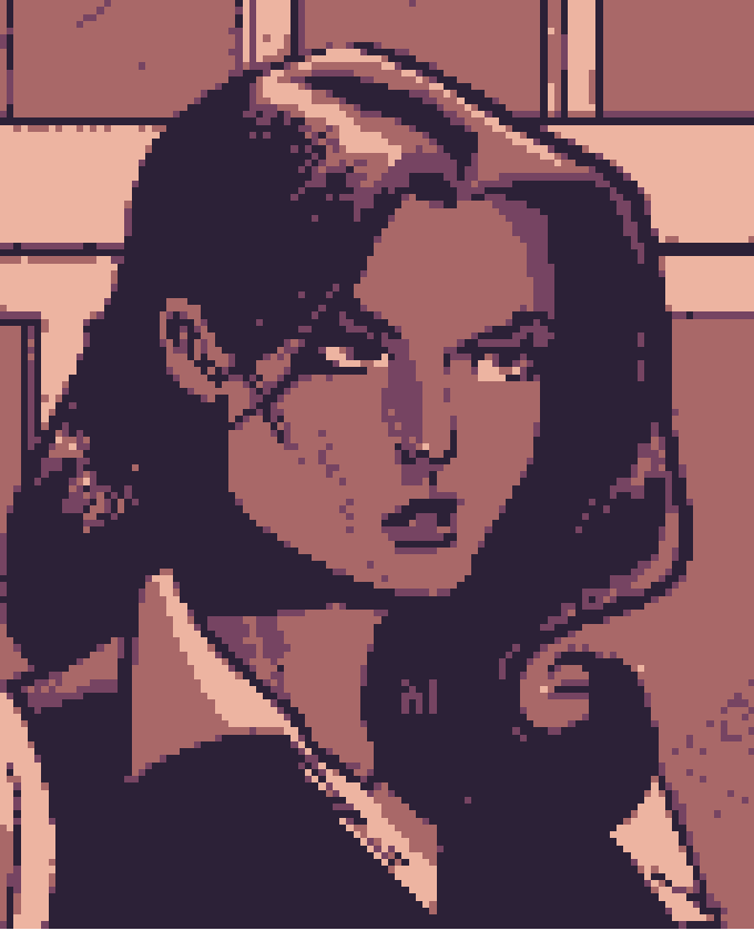 Avatar face pixel art Girl 1 - The Faces of Pixel