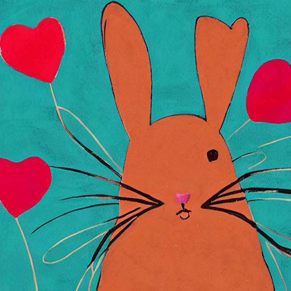 Abstract Rabbit Love 129 Abstract Rabbit Love OpenSea