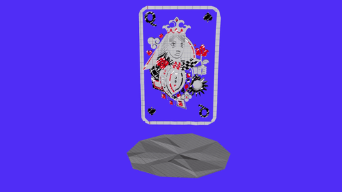 Paper queen of spades