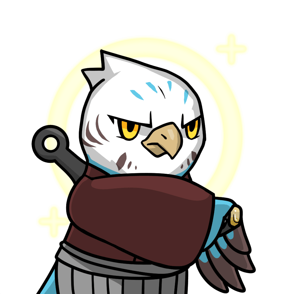 Narukami-Samurai-Blue budgie #04427