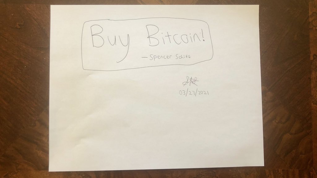 Spencer Schiff's "Buy Bitcoin!" Paper