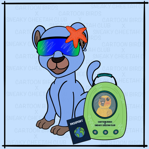 Cartoon Bird X Sneaky Cheetah #22