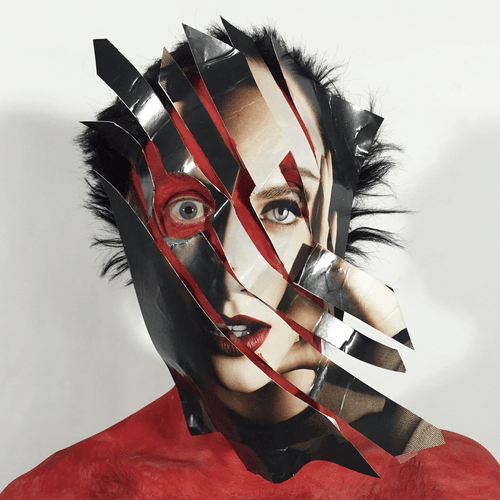 Fragmenting Head In The Red, 2016