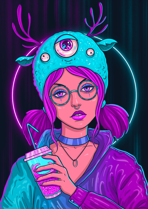 Neon girl