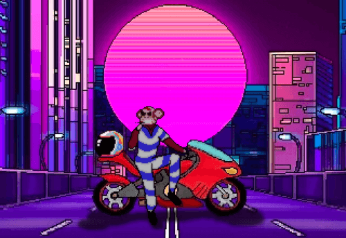 "CyberChimp 2023" Riding at night