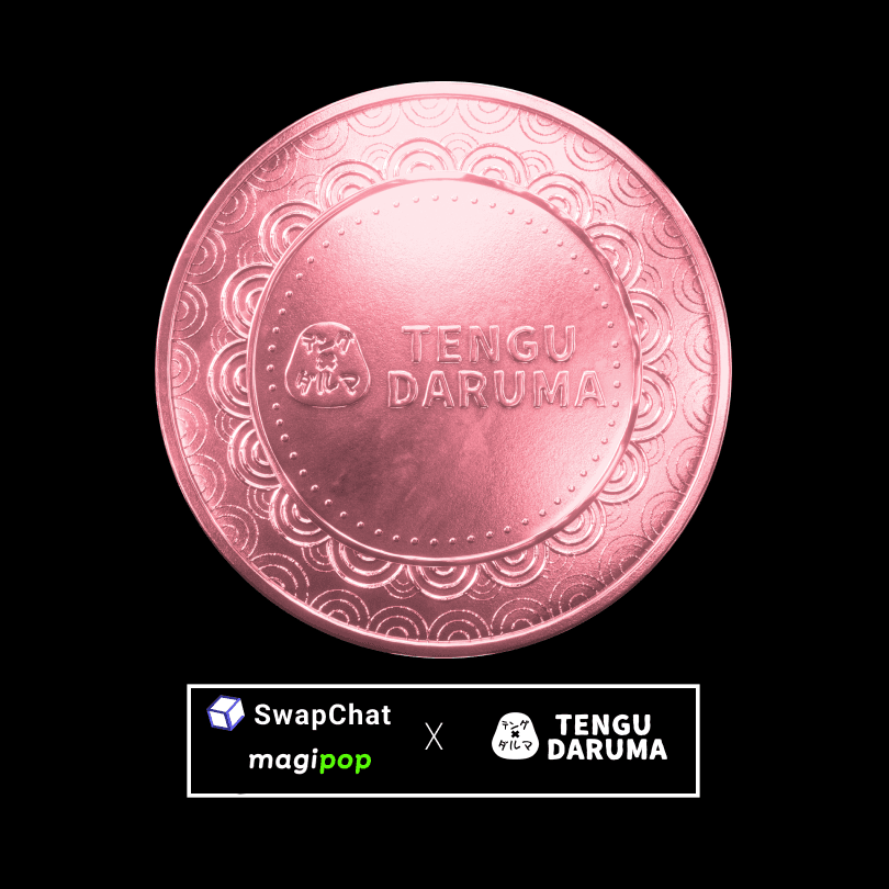 TenGuDaruma X SwapChat X Magipop Pink Coins OAT