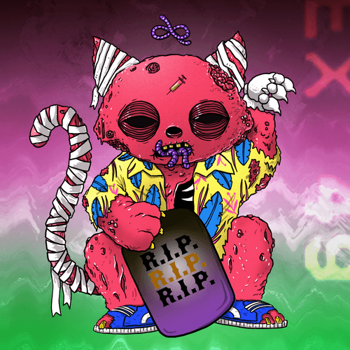 Zombie Lucky Cat 0450