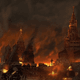 Moscow on fire