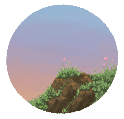 house in the garden.