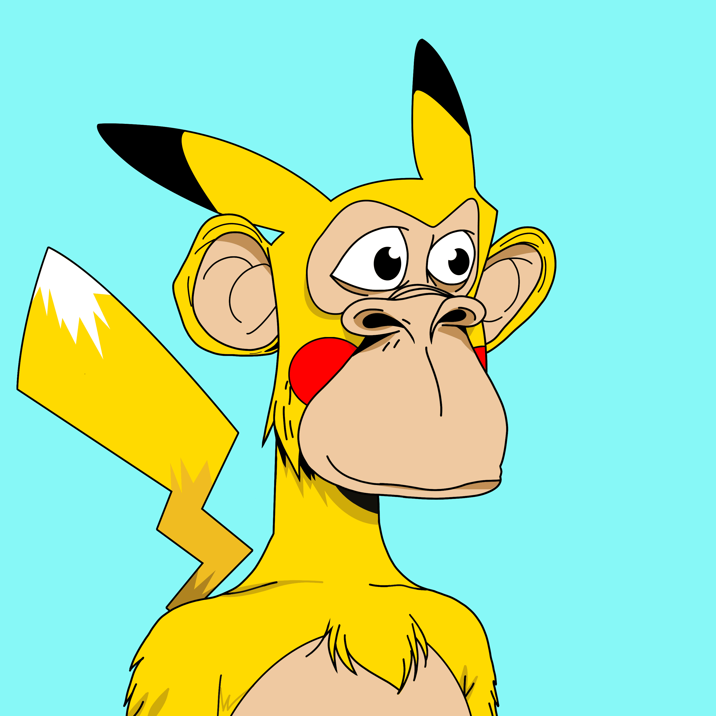 #10 Pikachu Bored Ape
