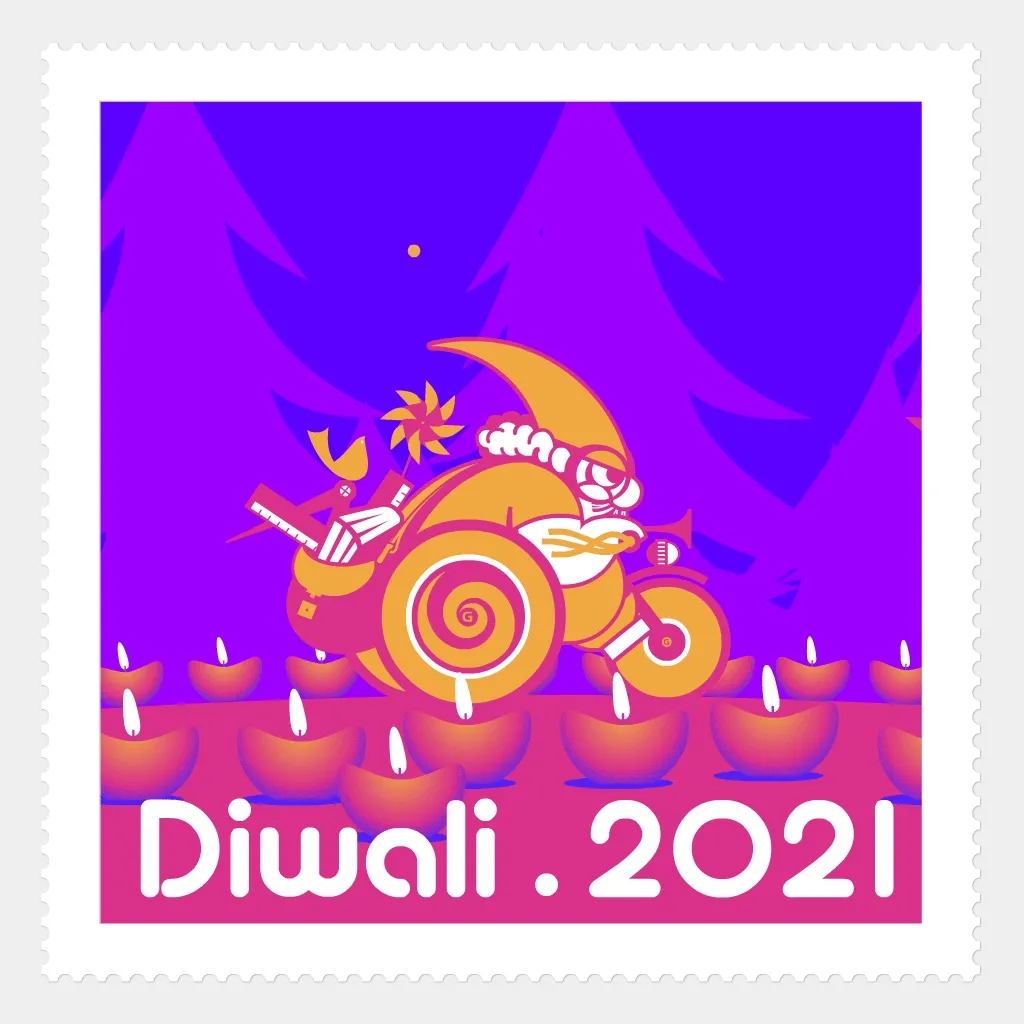Go Gnomo Stamps #5 - Diwali 2021