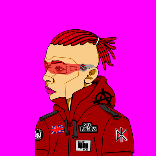 man in red punk