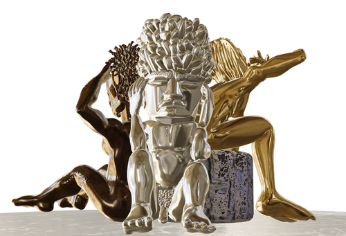 The Three Wise Monkeys - Gold, Silver & Bronze edition
