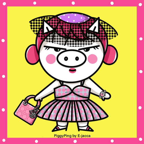 E-jacca_NFT_PiggyPing & Christian Dior