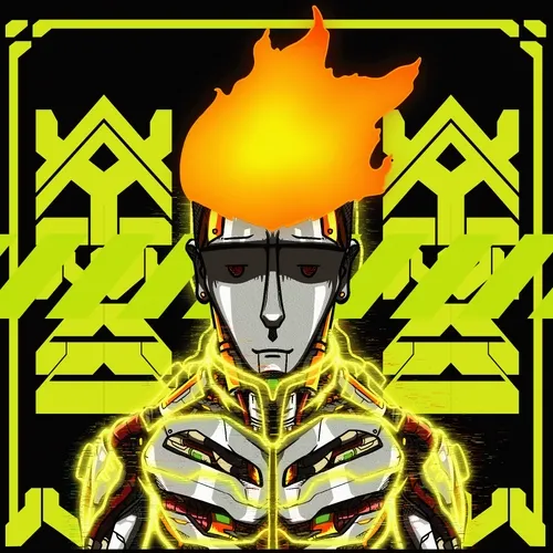FUTURE PORTRAIT [YELLOW SENTI BOT] - neon tech