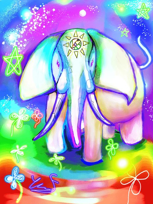 white elephant　