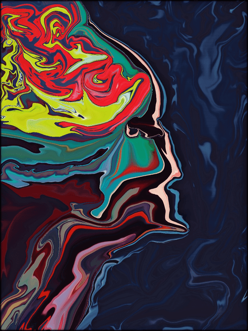 Abstract art "Vessels of the brain"