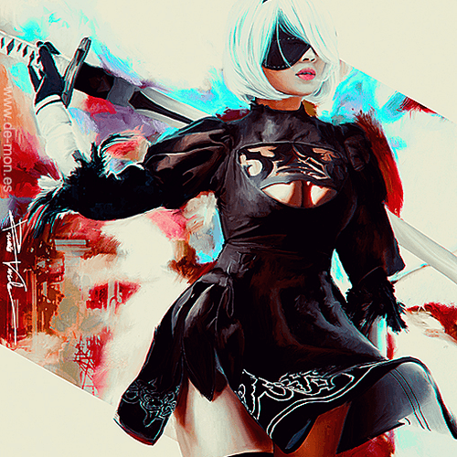 Nier Automata fan Wife 509x720 hq nude image Nier Automata fan
