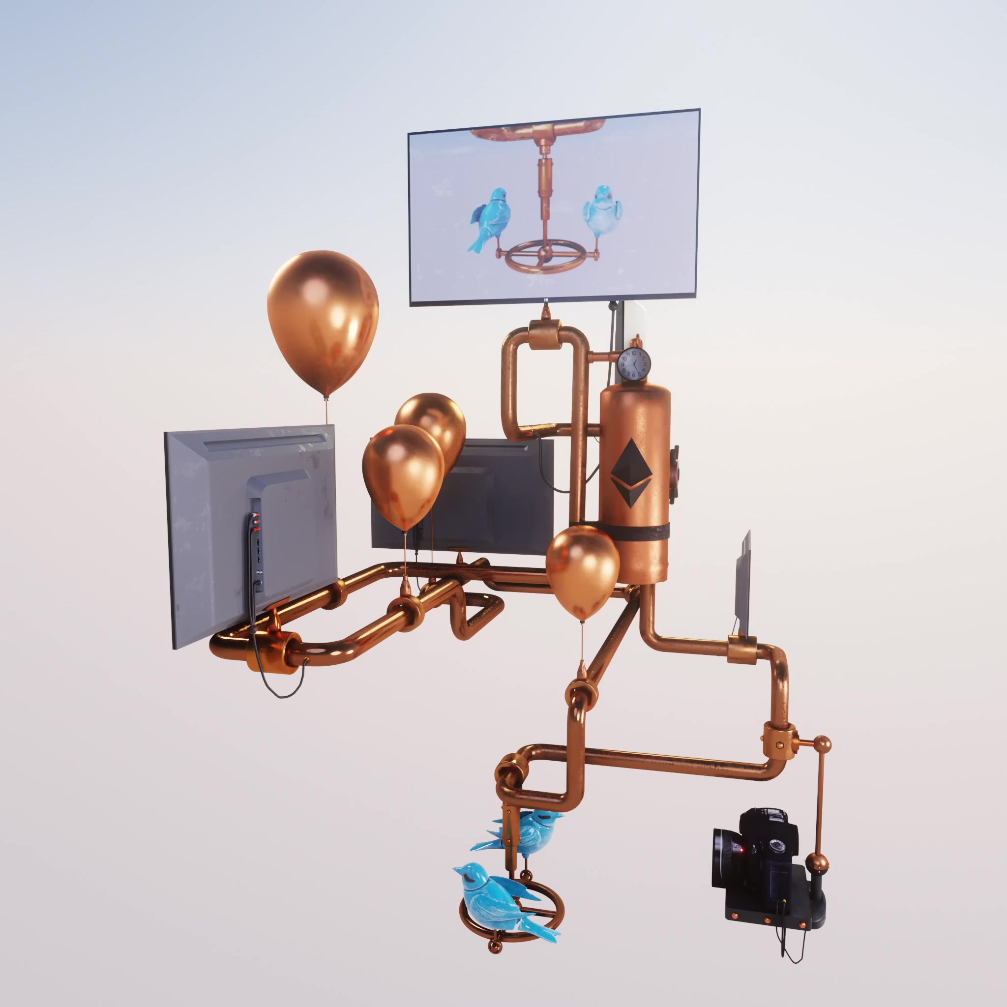 New element machine #2 (Automata) Bronze edition