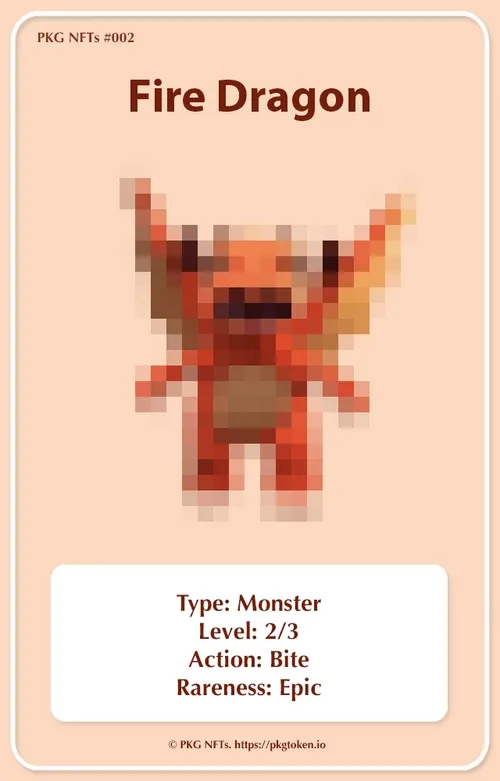 PKG NFTs #002: Fire Dragon