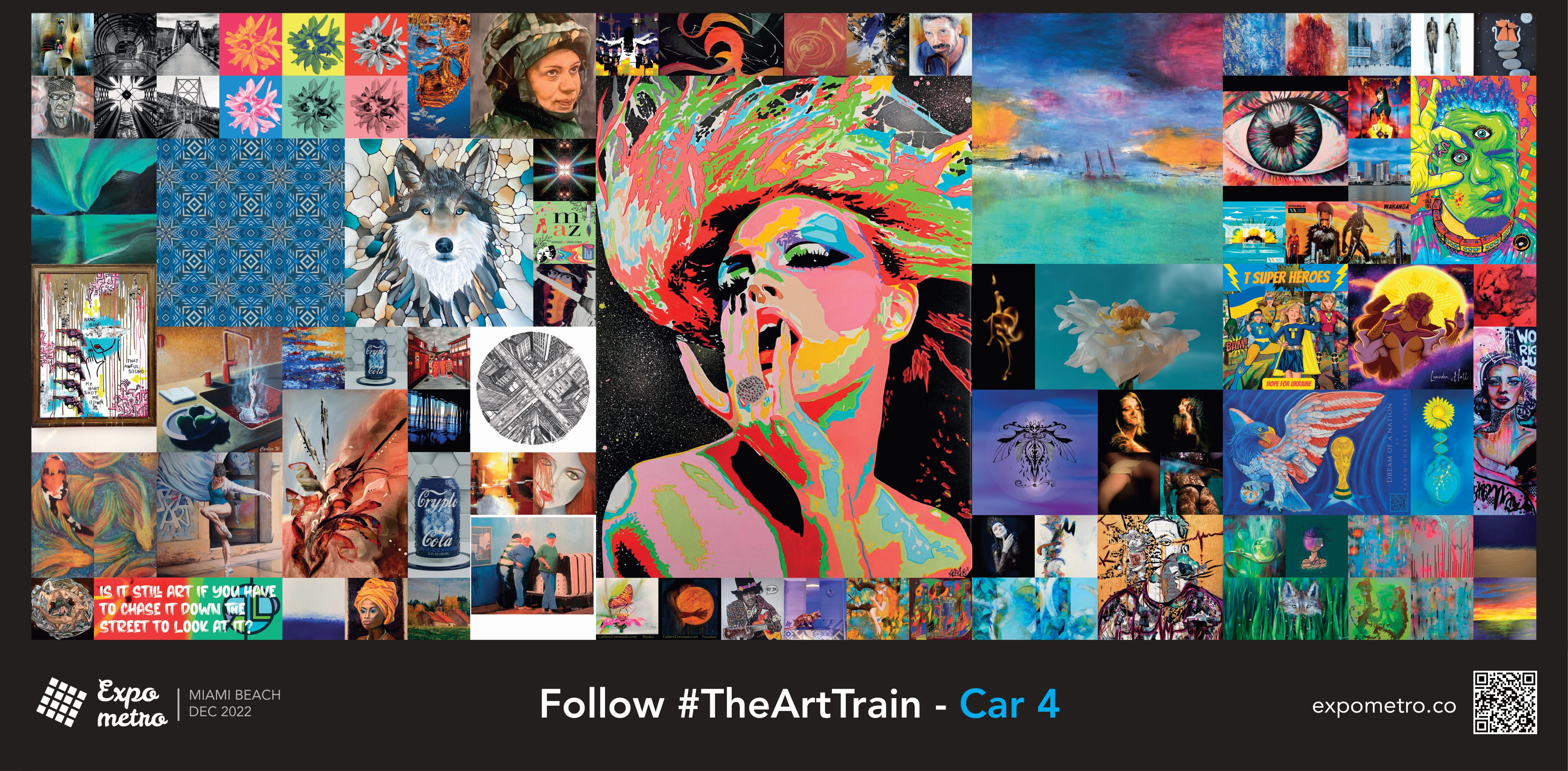 Billboard #4 - The Art Train - Car 1 - ExpoMetro Miami Beach 2022