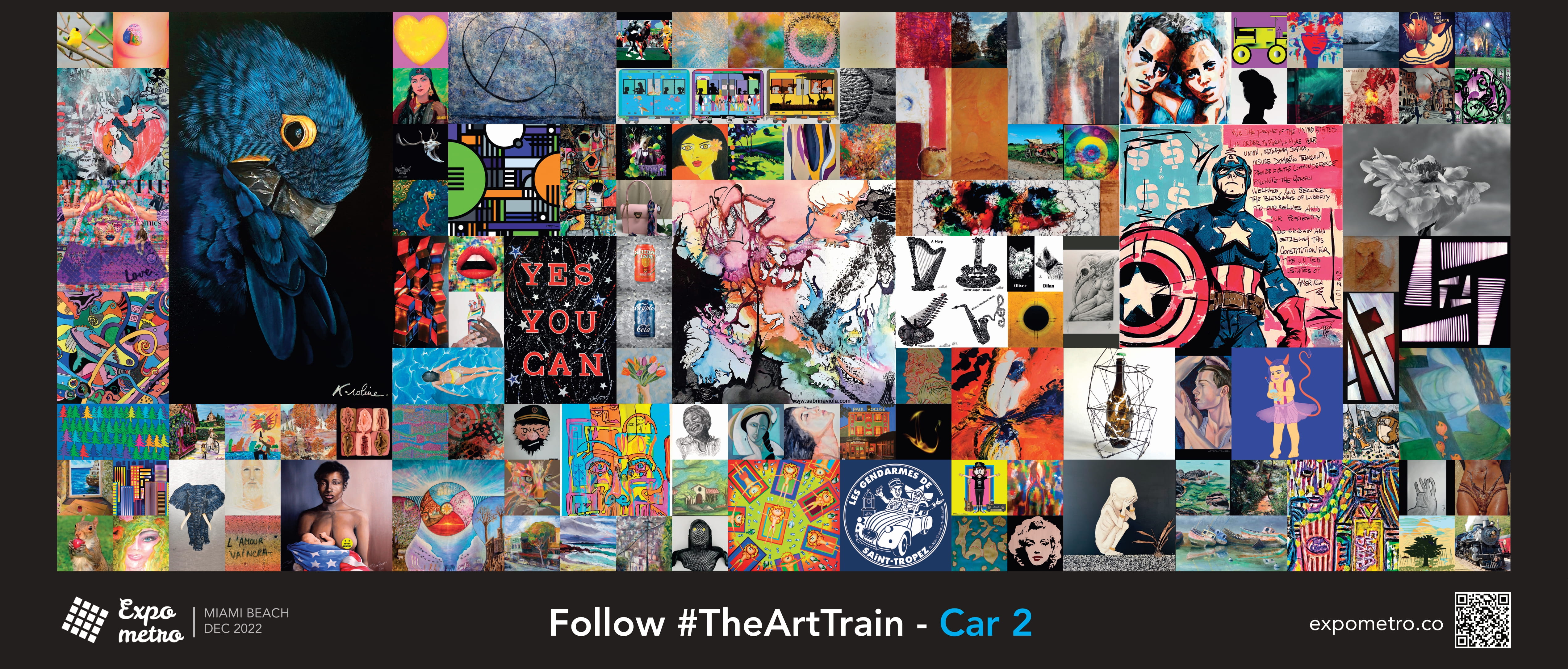 Billboard #2 - The Art Train - Car 2 - ExpoMetro Miami Beach 2022