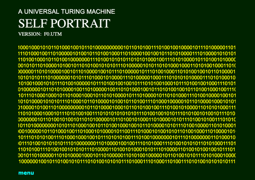 Universal Turing Machine Self Portrait, Version F0.UTM