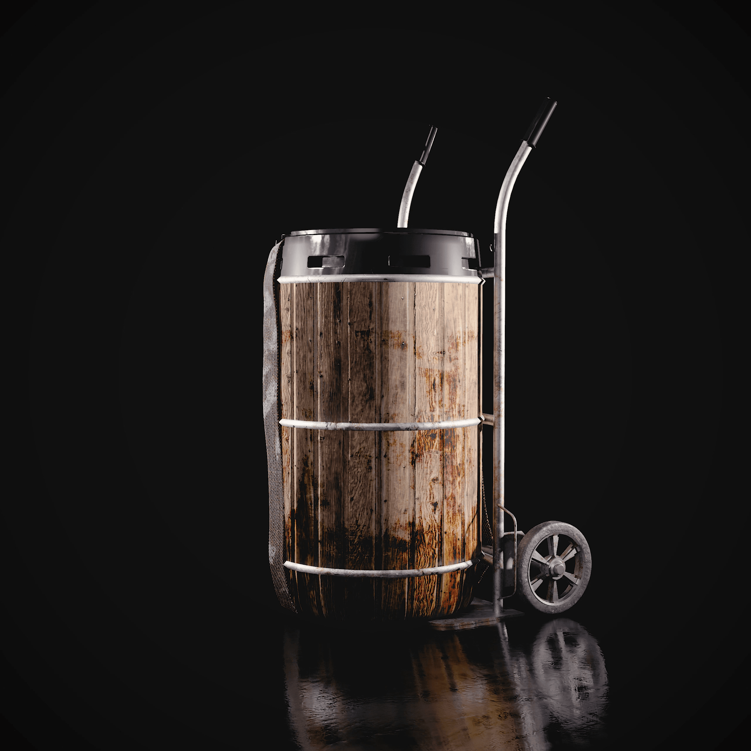 Wooden Water Canister
