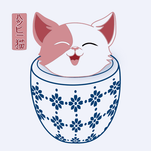 Potted Pets - Happy Cat #003