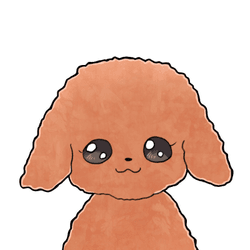 Cryptoy poodle Watercolor painting collection image