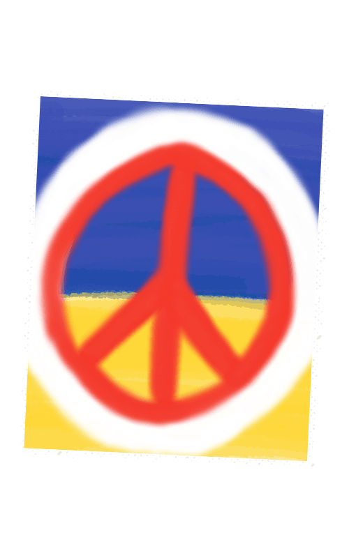Frajder Stamp #0009 4 Peace 2022